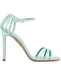 Aquazzura - Sandales Sensation Crystal À Talon - Lyst