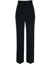 McQueen - High-Waist-Hose Mit Geradem Bein - Lyst