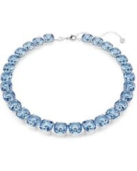 Swarovski - Cushion-Cut Crystal Necklace - Lyst