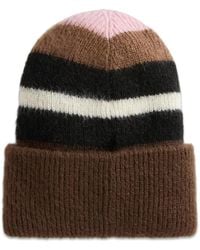 Woolrich - Striped-Knit Beanie Hat - Lyst