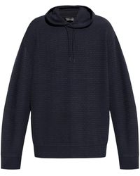 Emporio Armani - Hoodie Mit Logo-Print - Lyst