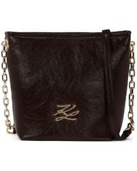 KARL LAGERFELD - Small K/Autograph Bucket Bag - Lyst