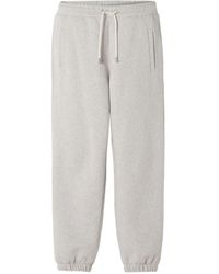 Lanvin - Embroidered-Logo Trousers - Lyst