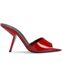 Giuseppe Zanotti - Mystero 90 Mm Leren Muiltjes - Lyst
