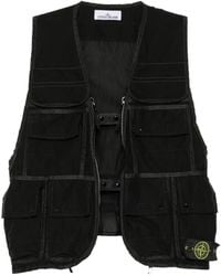 Stone Island - Chaleco Con Múltiples Bolsillos - Lyst