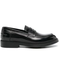 Doucal's - Round-toe Leather Loafers - Lyst