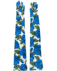Philosophy Di Lorenzo Serafini - Floral-Print Long-Length Gloves - Lyst