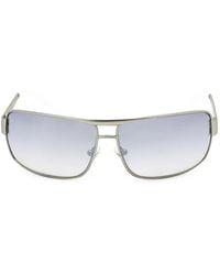 GUESS EYEWEAR - Rectangle-Frame Metal Sunglasses - Lyst