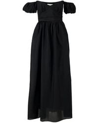 Matteau - Off-Shoulder Gathered Midi Dress - Lyst