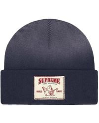 Supreme - Beanie Mit Patch - Lyst