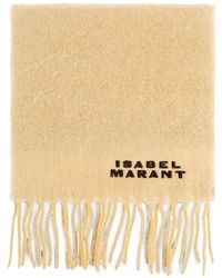 Isabel Marant - Firny Logo-Embroidered Scarf - Lyst