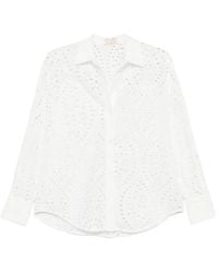 MC2 Saint Barth - Sangallo Embroidery Blouse - Lyst