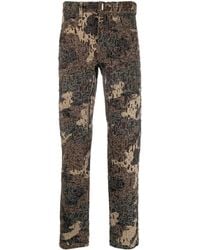 Givenchy - Camouflage-Print Straight-Leg Trousers - Lyst