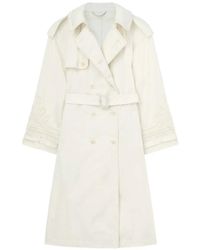 Ermanno Scervino - Embroidered Trench Coat - Lyst