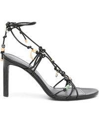 Zadig & Voltaire - Alana 105Mm Leather Sandals - Lyst