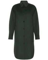 Max Mara - Virgin Wool Button-Down Coat - Lyst