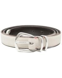 Eleventy - Suede Belt - Lyst
