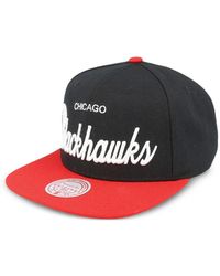 Mitchell & Ness - Chicago Blackhawks Nhl Vintage Script Snapback Cap - Lyst