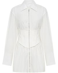 Dion Lee - Corset Organic-Cotton Minidress - Lyst