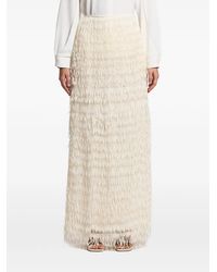 Peserico - Fringed Maxi Skirt - Lyst