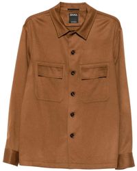 ZEGNA - Surchemise À Poches À Rabat - Lyst