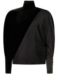 Roberto Cavalli - Panelled Long-Sleeve Top - Lyst
