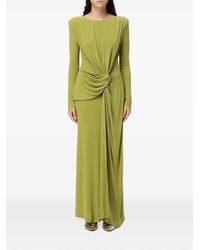 ELEH - Draped Knot-Detail Maxi Dress - Lyst