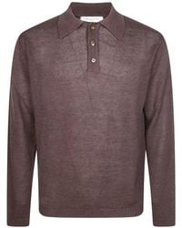 Daniele Fiesoli - Buttoned Long-Sleeved Polo Shirt - Lyst