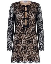 Mia Peculiar - Lace Bows Mini Dress - Lyst