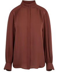 Nili Lotan - Blusa Revi A Collo Alto - Lyst