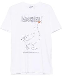 Moschino - Logo-Print Short-Sleeve T-Shirt - Lyst