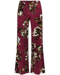 Maliparmi - Frosted Blossom Floral-Print Trousers - Lyst