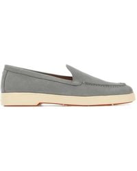 Santoni - Yalta Leather Loafers - Lyst