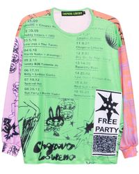 Chopova Lowena - Top con póster estampado - Lyst
