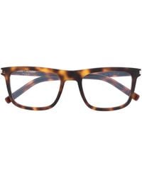 Saint Laurent - Tortoiseshell-Effect Glasses - Lyst