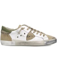 Philippe Model - Baskets En Cuir À Empiècement Camouflage - Lyst