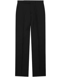 Lardini - Flat-Front Wool-Mohair Trousers - Lyst