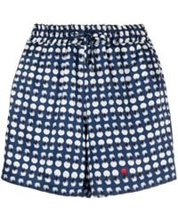 Kiton - Spot-Print Elastic Shorts - Lyst