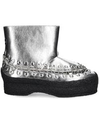 Bluemarble - Metallic-Effect Ankle Boots - Lyst