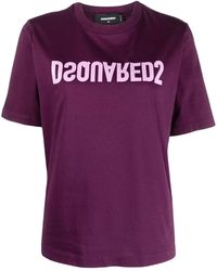 DSquared² - D2 Reverse Logo-Print T-Shirt - Lyst