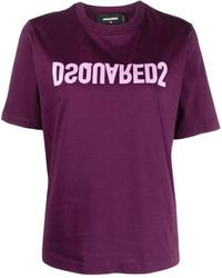 DSquared² - D2 Reverse Logo-Print T-Shirt - Lyst