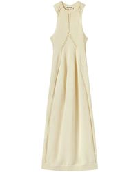 Jil Sander - Cut-Out Sleeveless Midi Dress - Lyst
