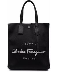 Ferragamo - Logo-print Tote Bag - Lyst