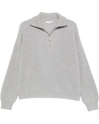 Malo - Ribbed-Knit Half-Zip Sweater - Lyst