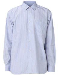 Comme des Garçons - Vertical-Stripe Cotton Shirt - Lyst