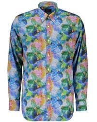 Paul & Shark - Floral-Print Long-Sleeved Shirt - Lyst