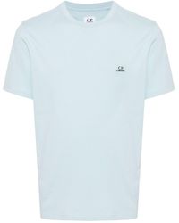 C.P. Company - Logo-appliqué Cotton T-shirt - Lyst