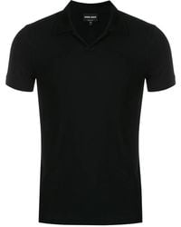 Giorgio Armani - Short-Sleeve Polo Top - Lyst