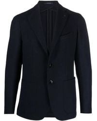 Tagliatore - Single-Breasted Virgin Wool-Blend Blazer - Lyst