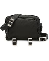 Prada Umhängetasche mit Logo - Schwarz